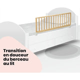 Modifier : SAFETY 1ST Wooden Bed Rail 110 cm, Barriere de lit bois, 18 Mois-5 Ans, inclinable, Facile a Plier,Auto-Verrouillage, Boi