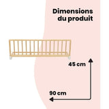 Modifier : SAFETY 1ST Wooden Bed Rail 110 cm, Barriere de lit bois, 18 Mois-5 Ans, inclinable, Facile a Plier,Auto-Verrouillage, Boi