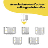 SF1 Extension barriere 14cm Blanc