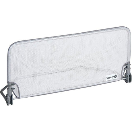 SAFETY 1ST Barriere de lit 90cm, 18 mois-5 ans, inclinable, Tissu lavable en maille, Auto-verrouillage, Gris/blanc