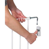 SAFETY 1ST Barriere de sécurité wall-fix extending, largeur de 62 a 102 cm, Ouverture d'une main des 2 sens - métal blanc, fixation