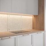 Fond de hotte en verre trempÈ transparent - SAINT GOBAIN - Planeclear - 70 cm - Verre - Blanc