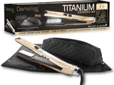 Coffret lisseur vapeur + tapis trousse 2-en-1 - SAINT ALGUE - Demeliss Exclusive Set Tita V2 - Titanium - Gold