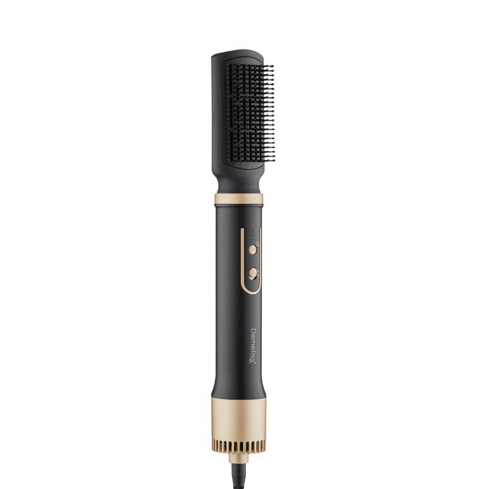 Brosse soufflante 2-en-1 - SAINT ALGUE - Demeliss Volume & Style - 1000 W - 3 températures - Noir / Or