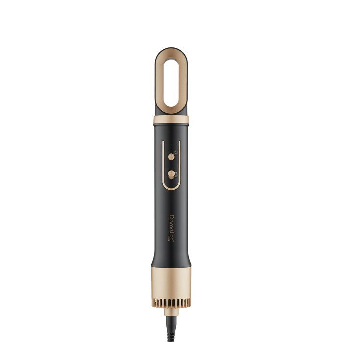 Brosse soufflante 5-en-1 - SAINT ALGUE - Demeliss - 1000 W - 3 températures - Noir / Or
