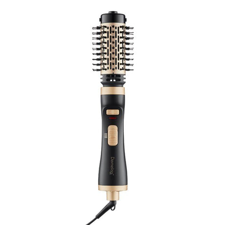Brosse soufflante rotative - SAINT ALGUE - Demeliss Salon Blow Brush - 1000 W - 2 tetes - 3 températures - Noir / Or