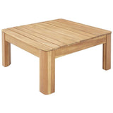 Salon de jardin - SANA - Bois acacia FSC - 1 table basse et 2 canapés - Gris clair - 4 personnes