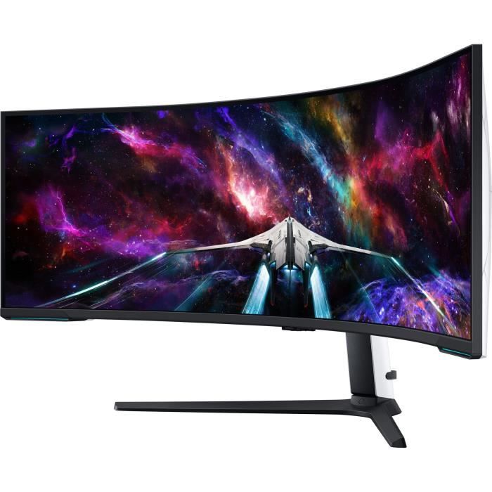 Ecran PC Gamer Incurvé - SAMSUNG - 57 - DUHD - 240Hz - Dalle VA mini LED - 1ms -  Ajustable en hauteur - Odyssey Neo G9 G95NC