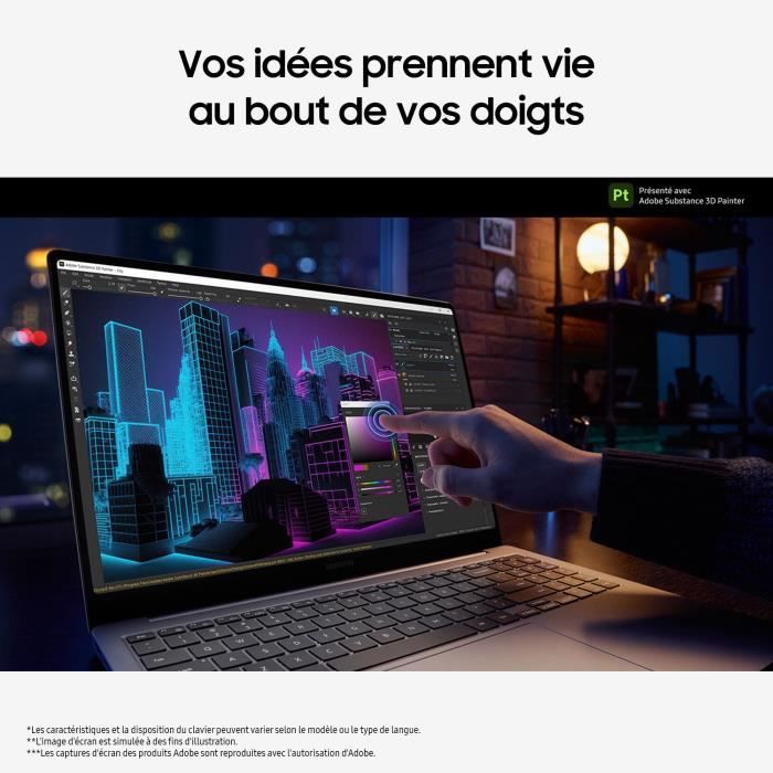 PC Portable - SAMSUNG - Galaxy Book4 Ultra - 16'' - i7 155H - 32Go - 1To SSD - RTX 4050 - AZERTY - Gris