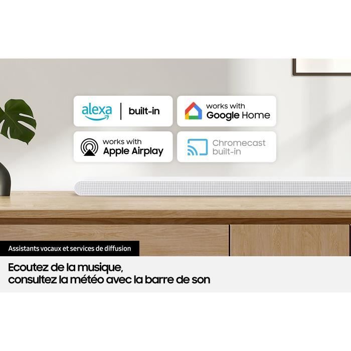 Barre de son 3.1.2ch - SAMSUNG - HW-S811D/XE - Atmos sans fil - Ultra-fine - Wifi - Bluetooth - Contrôle vocal - Q-Symphony 3.0 -