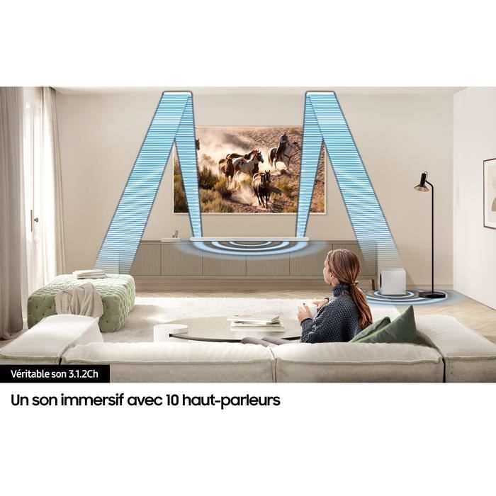 Barre de son 3.1.2ch - SAMSUNG - HW-S811D/XE - Atmos sans fil - Ultra-fine - Wifi - Bluetooth - Contrôle vocal - Q-Symphony 3.0 -