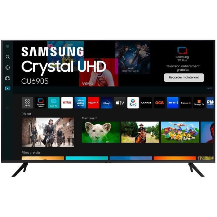 Samsung 55CU6905 - TV LED 55 (138 cm) - 4K UHD 3840x2160 - HDR - Smart TV - Gaming HUB - 3xHDMI - WiFi