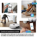 Aspirateur Robot Laveur - Samsung Jet Bot Combo AI VR7MD97A14G - Clean Station Désinfection Vapeur - Reconnaissance des Objets
