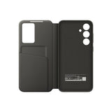 Coque et étui téléphone mobile Samsung Etui Smart View avec porte-carte pour Galaxy S24 FE - Noir