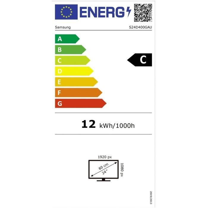 Ecran PC - SAMSUNG - 24'' - FHD - 100Hz - IPS - 5ms - LS24D400GAUXEN - Ajustable en hauteur
