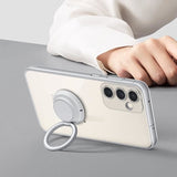 Coque - Samsung - Galaxy S25 - Transparent - Support anneau - Compatible supports magnétiques