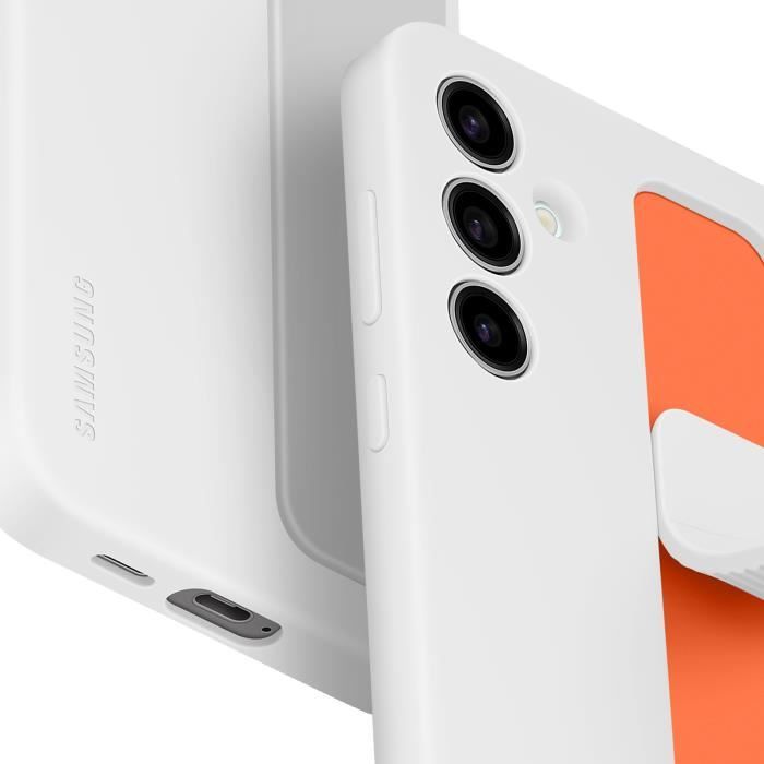 Coque avec laniere et support Galaxy S25+ Blanc