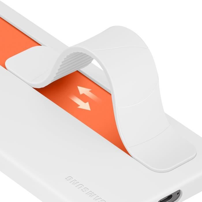 Coque avec laniere et support Galaxy S25+ Blanc