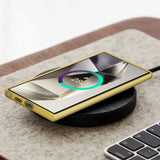 Coque pour Samsung Galaxy S25 Ultra Cuir d'Origine Kindsuit Samsung Dorée