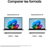 PC Portable - Samsung - Galaxy Book5 Pro - 14 Dyn. AMOLED 2X WQXGA+ - Intel Core Ultra 5 - RAM 16 Go - Stockage 256 Go