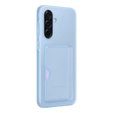 Coque et étui téléphone mobile Samsung arriere avec porte-carte Galaxy A36 5G Bleu