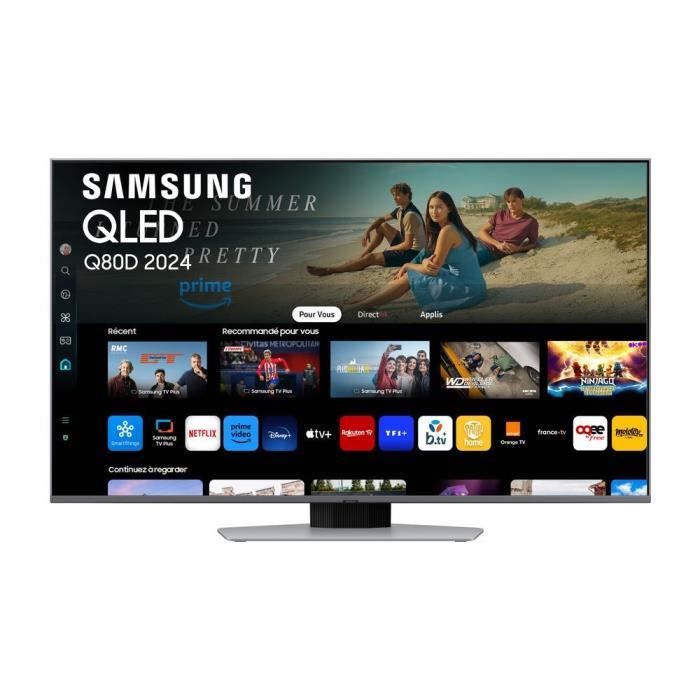 Samsung 65Q80D - TV QLED 65 (165 cm) - 4K UHD 3840x2160 - 100 Hz - HDR+ - Smart TV Tizen - Gaming Hub - 4xHDMI - WiFi