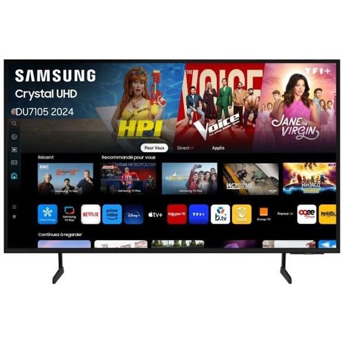 Samsung 75DU7105 - TV LED 75 (190 cm) - 4K UHD 3840x2160 - HDR - Smart TV - Gaming Hub - 3xHDMI - WiFi