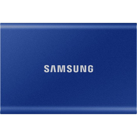 SAMSUNG - T7 Bleu - SSD Externe - 1 To - USB 3.2 - Vitesse lecture jusqu'a 1 050 Mo/s