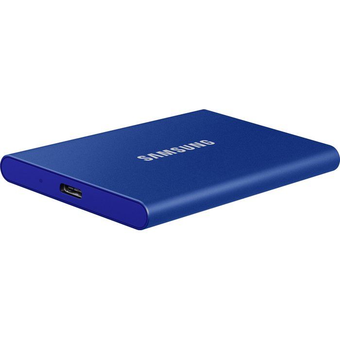 SAMSUNG - T7 Bleu - SSD Externe - 1 To - USB 3.2 - Vitesse lecture jusqu'a 1 050 Mo/s
