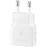 Chargeur pour tÈlÈphone mobile Samsung Chargeur secteur 25W Avec cable USBC Blanc