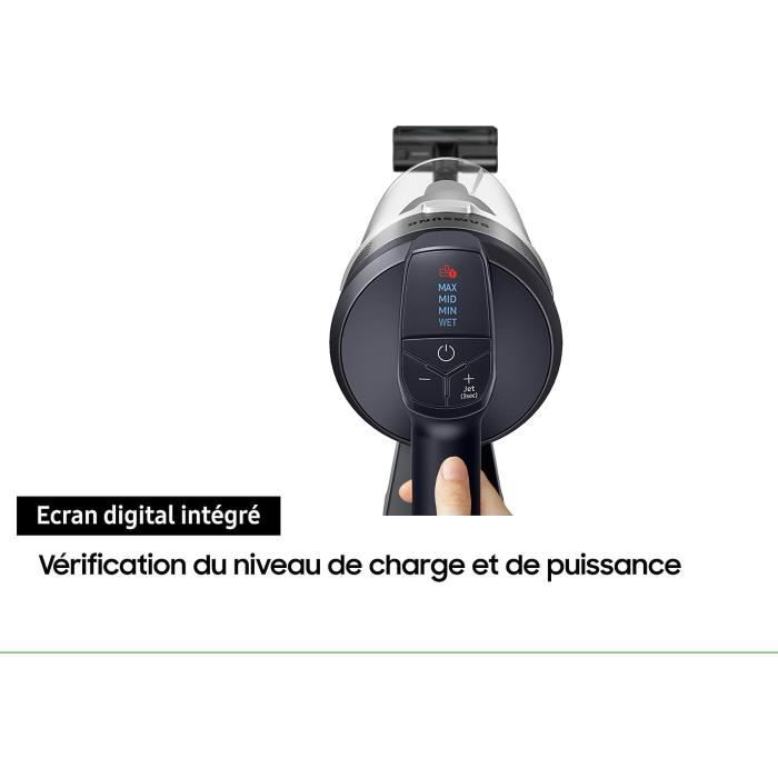 SAMSUNG Jet 75E Turbo - Aspirateur Balai sans Fil - Puissance 200 AW - Brosse Turbo Action