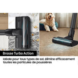 SAMSUNG Jet 75E Turbo - Aspirateur Balai sans Fil - Puissance 200 AW - Brosse Turbo Action
