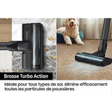 SAMSUNG Jet 75E Turbo VS20B75B1R4 - Aspirateur Balai - Puissance 200 AW - 60 minutes d'autonomie - Station de chargement 2-en-1