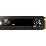 SAMSUNG - 990 PRO avec dissipateur- SSD Interne - 4 To - NVMe M.2 PCIe 4.0x4 - Vitesse lecture jusqu'a 7 450 Mo/s