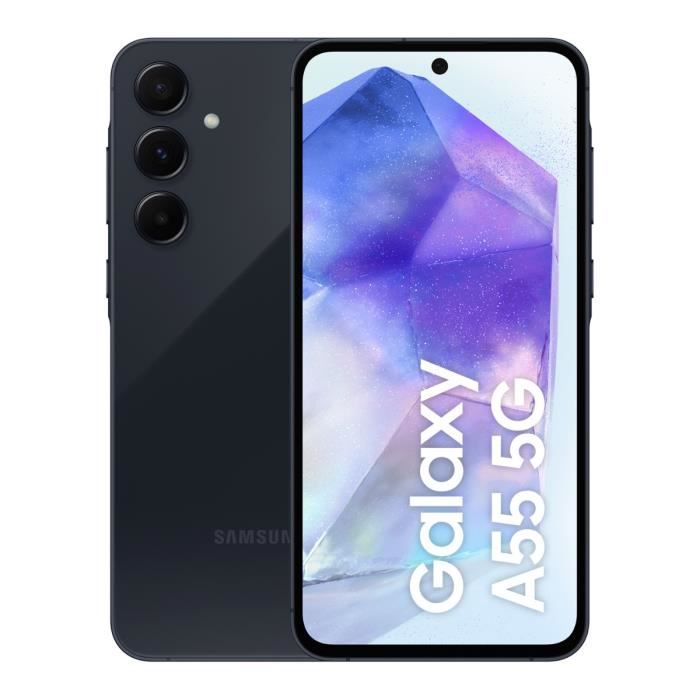 Samsung Galaxy A55 Smartphone 128 Go 5G Bleu nuit