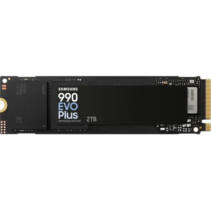 SSD Interne - SAMSUNG - 990 EVO Plus 2 To - NVMe M.2 PCIe 4.0x4 - Vitesse lecture jusqu'a 7 250 Mo/s