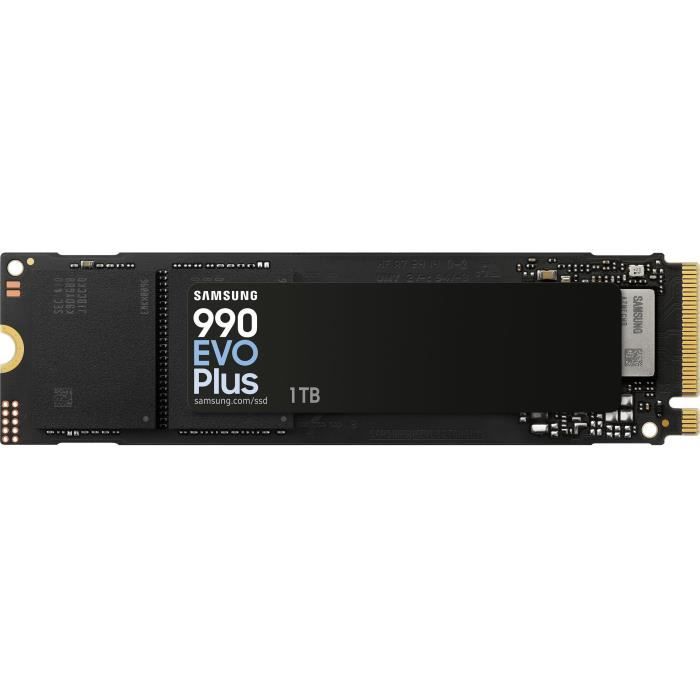 SSD Interne - SAMSUNG - 990 EVO Plus 1 To - NVMe M.2 PCIe 4.0x4 - Vitesse lecture jusqu'a 7 150 Mo/s