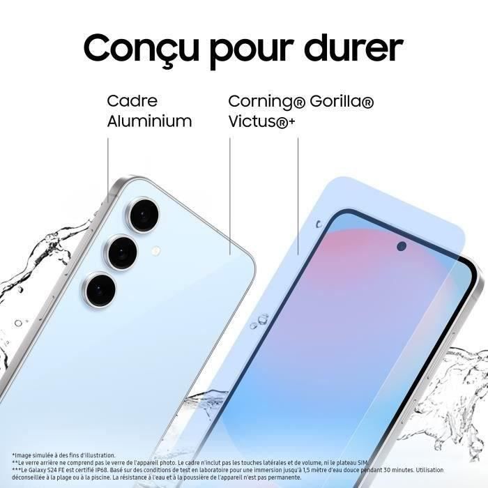 Samsung Galaxy S24 FE Smartphone 128 Go Bleu