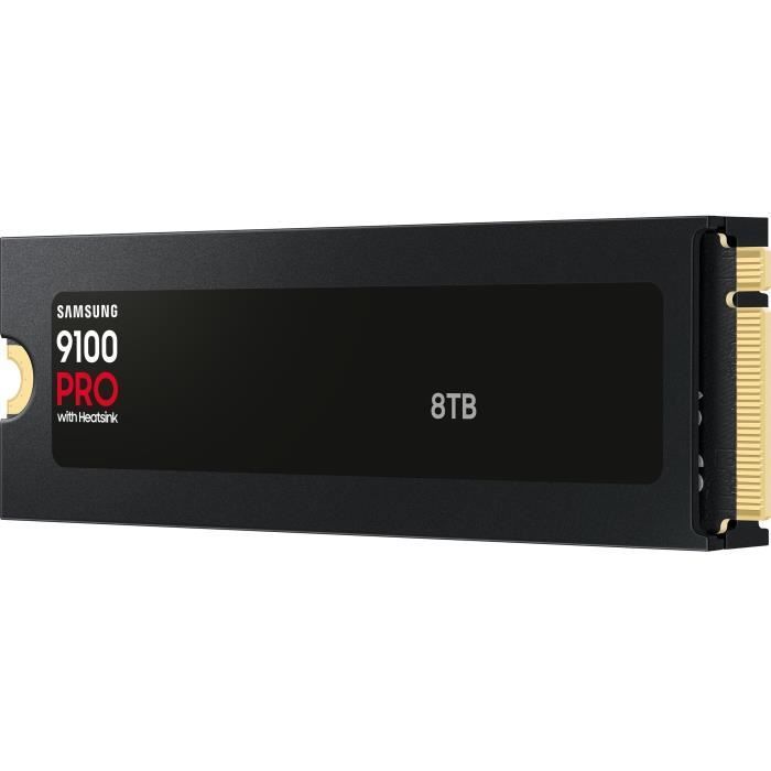 SAMSUNG - MZ-VAP8T0CW - SSD Interne 9100 PRO avec dissipateur - 8 To - NVMe 2.0 M.2 PCIe 5.0 x4