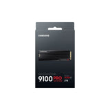 Samsung - SSD Interne - 9100 PRO avec dissipateur NVMe M.2 PCIe 5.0 x4 - 2 To - Vitesse de lecture jusqu'a 14 800 Mo/s - MZ-VAP2T0CW