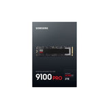 Samsung - 9100 PRO - SSD Interne - NVMe M.2 PCIe 5.0 x4 - 2 To - Vitesse de lecture jusqu'a 14 800 Mo/s - MZ-VAP2T0BW