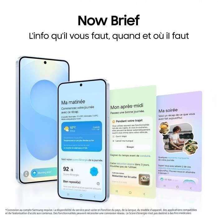 SAMSUNG Galaxy S25 AI Smartphone 128 Go Bleu nuit