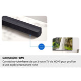 Barre de son - SAMSUNG - HW-B460F - Series 2.1ch - Puissance : 300W - Caisson sans fil 6,5 - Adaptative Sound Lite