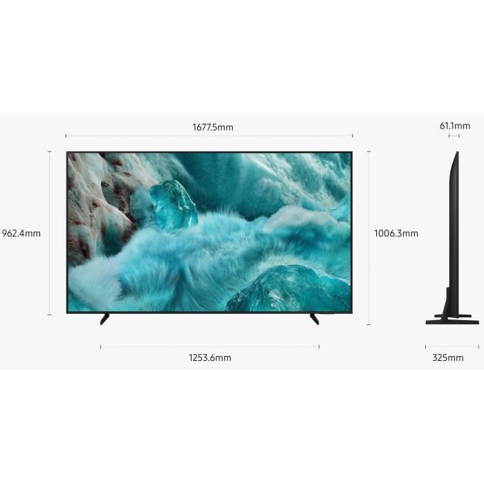 Samsung 75Q7F - TV QLED 75 (190 cm) - 4K UHD 3840x2160 - HDR10+ - Smart TV - Gaming Hub - 3xHDMI - WiFi