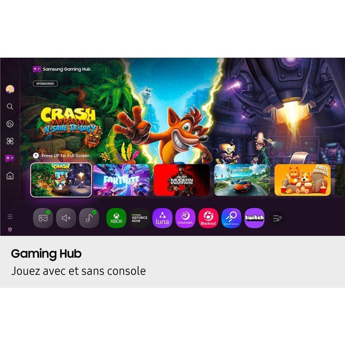 Samsung TU65U7025F - TV LED 65 (165 cm) - 4K UHD 3840x2160 - HDR - Smart TV - Gaming Hub - 3xHDMI - WiFi