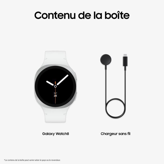 Samsung Galaxy Watch8 Montre connectée Bluetooth 40mm Silver