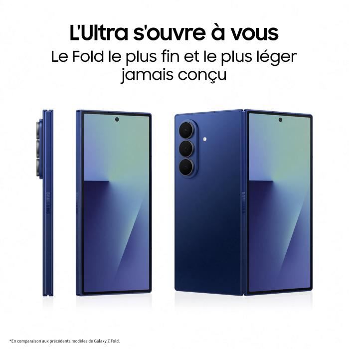 Samsung Galaxy Z Fold7 5G Smartphone 512 Go Bleu nuit