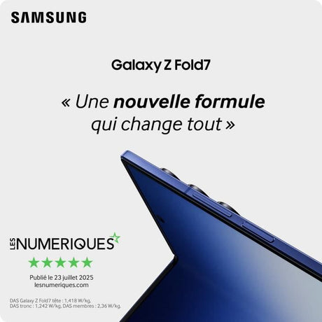 Samsung Galaxy Z Fold7 5G Smartphone 256 Go Noir Absolu