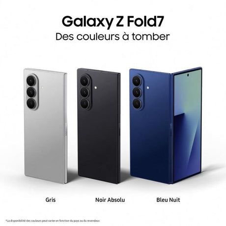 Samsung Galaxy Z Fold7 5G Smartphone 256 Go Noir Absolu