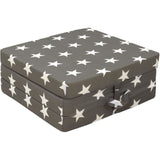 Chauffeuse pliante - SAMBA - Multi-position - Motif étoiles - 190 x 70 x 9 cm